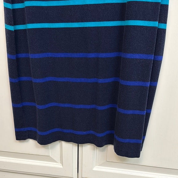Apt. 9 Blue Striped Dress. Cap sleeve. Size M. - Picture 4 of 6